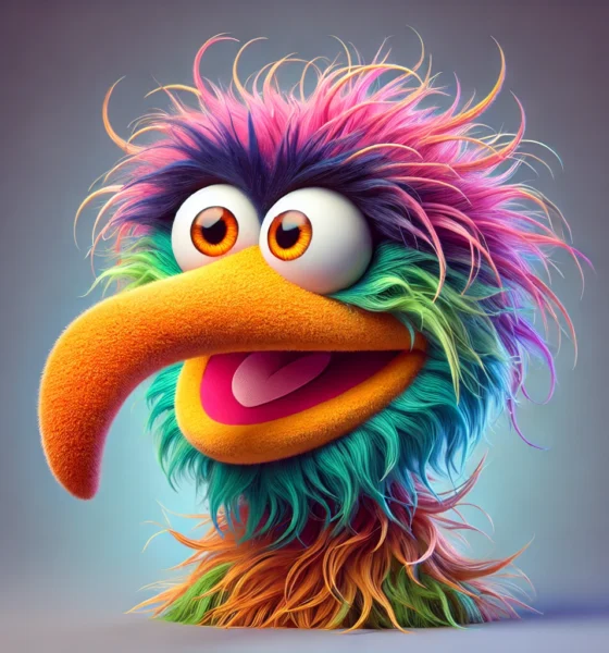 muppet with hooked beak