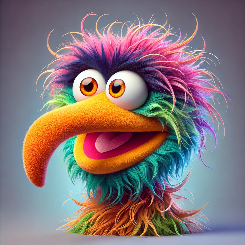 muppet with hooked beak