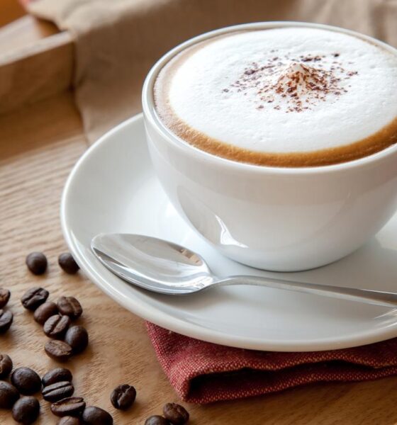 Cappuccino healthy drink with cinnamon for added benefits